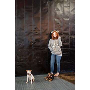 Comfortable Unisex Pet Holder Hoodie Sweatshirt