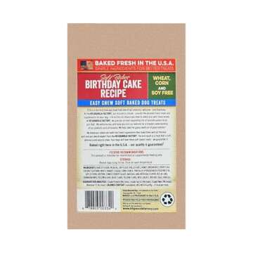 K9 Granola Factory All Natural Soft Bakes Dog Treats, 12 Ounces, Birthday Cake