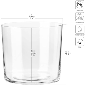 Krosno Set of 6 Elegant Lightweight Drinking Glasses