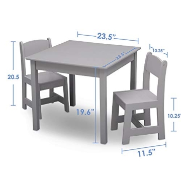 Delta Children MySize Kids Table and Chair Set for Toddlers