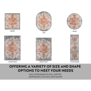 Livabliss Odelia Vintage Bohemian Area Rug 5'3" x 7'3"