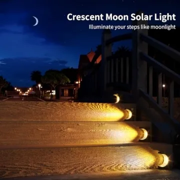 ROSHWEY Solar Step Lights for Deck, Patio, and Walkways