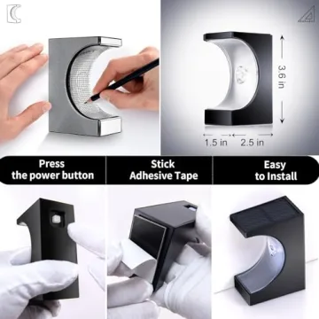 ROSHWEY Solar Step Lights for Deck, Patio, and Walkways