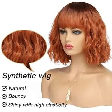 BESTUNG Short Copper Red Wigs for Women - Stylish & Natural