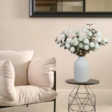 Stunning Faux Kiku Flowers - 10 Stems & 18 Eucalyptus