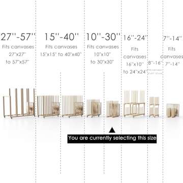 UNZERO Art Storage Rack for Canvases and More