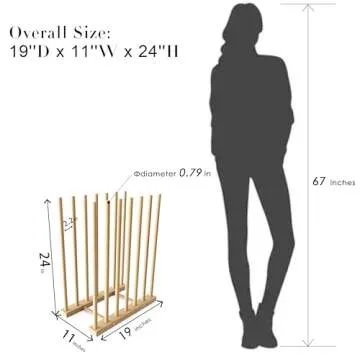 UNZERO Art Storage Rack for Canvases and More