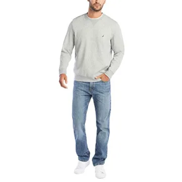 Nautica Basic Crew Neck Fleece Sweatshirt - Medium
