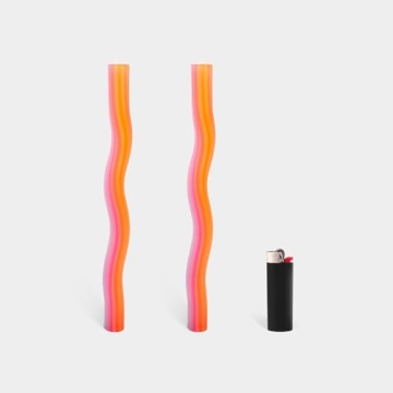 Wiggle Candles - Playful Taper Candles in Bright Colors 2-Pack