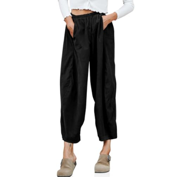 Cicy Bell Womens Baggy Corduroy Pants with Pockets
