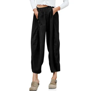 Cicy Bell Womens Baggy Corduroy Pants with Pockets