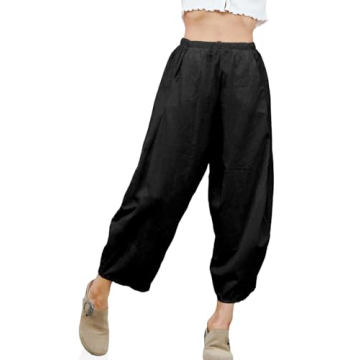 Cicy Bell Womens Baggy Corduroy Pants with Pockets