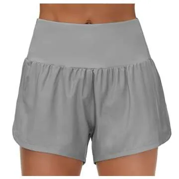 Women's High Waisted Running Shorts | Quick Dry Athletic Gear