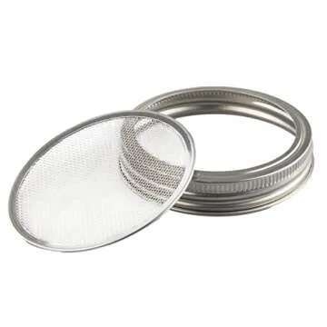 C CRYSTAL LEMON Sprouting Jar Kit – Sprouts Growing Kit with 32oz Glass Sprouting Jars with Screen Lids, Jar Stands, Drip Tray – Indoor Grow Kit for Alfalfa, Beans, Broccoli, Microgreens