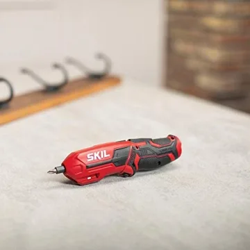 SKIL 4V Pivot Grip Rechargeable Cordless Screwdriver, Includes 9pcs Bit, 1pc Bit Holder, USB Charging Cable - SD561802
