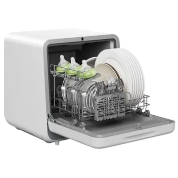 Silonn Compact Portable Dishwasher - 6 Wash Programs & Turbo Fan Drying