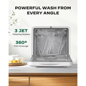 Silonn Portable Dishwasher with 6 Wash Programs