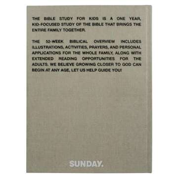 The Bible Study for Kids: A one year, kid-focused study of the Bible and how it relates to your entire family