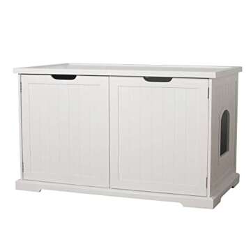 Merry Products Cat Washroom Bench, White