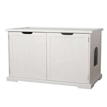 Merry Products Cat Washroom Bench, White