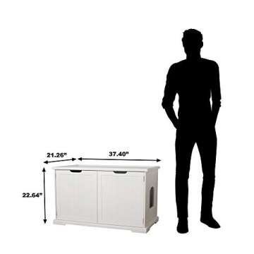 Merry Products Cat Washroom Bench, White