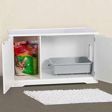 Merry Products Cat Washroom Bench, White