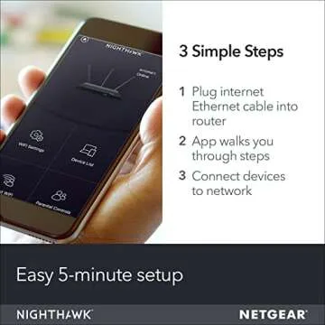NETGEAR Nighthawk Smart Wi-Fi Router, R6700 - AC1750 Wireless Speed Up to 1750 Mbps | Up to 1500 Sq Ft Coverage & 25 Devices | 4 x 1G Ethernet and 1 x 3.0 USB Ports | Armor Security
