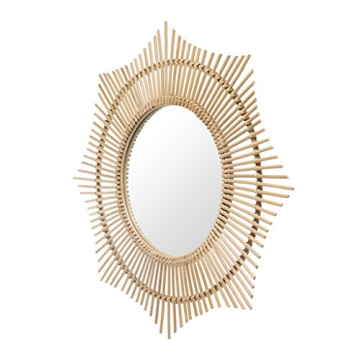 KOUBOO Rattan Round Wall Mirror | Decorative Handwoven Decor