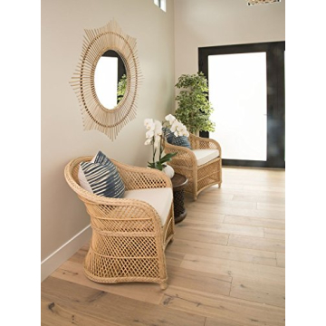KOUBOO Rattan Round Wall Mirror | Decorative Handwoven Decor