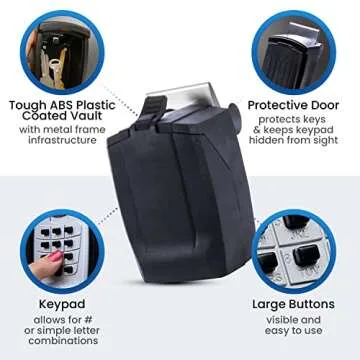 KeyGuard SL-591 Portable Lock Box for Secure Key Storage