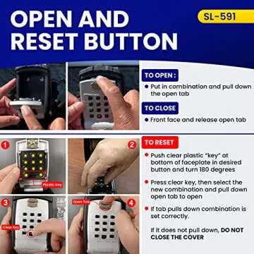 KeyGuard SL-591 Portable Lock Box for Secure Key Storage