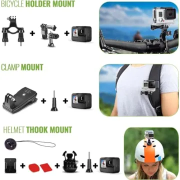GoPro HERO12 Black Waterproof Action Camera with Accessories