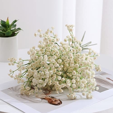 Duovlo Elegant 10pcs Babies Breath Artificial Flowers