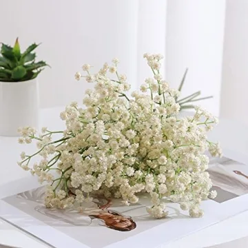 Duovlo Elegant 10pcs Babies Breath Artificial Flowers