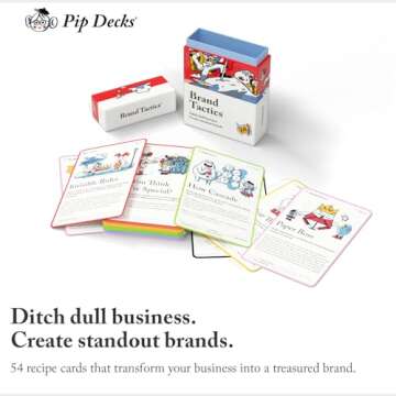 Pip Decks Brand Tactics Card Deck - Enhance Your Marketing Strategy and Brand Development through Ex...