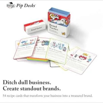 Pip Decks Brand Tactics Card Deck - Enhance Your Marketing Strategy and Brand Development through Ex...