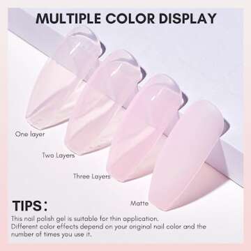 Makartt Rubber Base Gel for Nails: Ballerina Pink Gel Polish, Natural Tone Base Coat UV Nail Lamp Needed, Long-Lasting Foundation Gel for Home or Salon Manicure