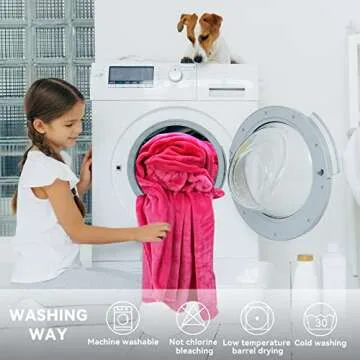 cagulax Warm Blanket Pink Soft Fleece Blankets Throw Blankets for Bed