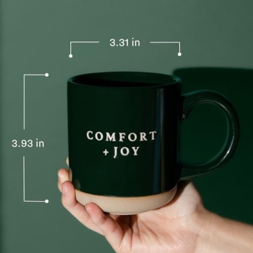 Comfort and Joy Stoneware Holiday Mug - Perfect Gift