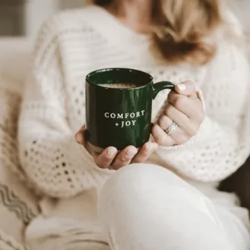 Comfort and Joy Stoneware Holiday Mug - Perfect Gift