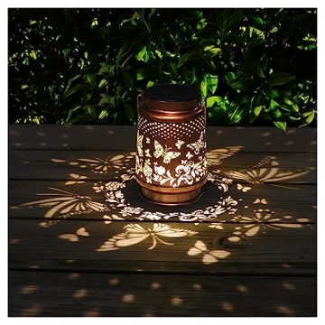 Solar Lanterns for Gardens - Waterproof Butterfly Decor