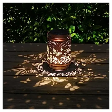 Solar Lanterns for Gardens - Waterproof Butterfly Decor