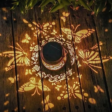 Solar Lanterns for Gardens - Waterproof Butterfly Decor