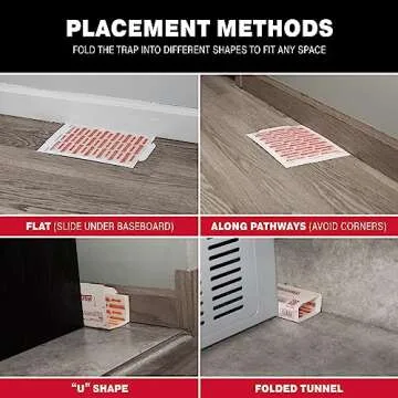 Catchmaster Pro Strength Mouse & Insect Glue Boards 60pk Traps Indoor for Home, Adhesive Bug Catcher, Rat & Rodent Sticky Trap, Non Toxic Bulk Pre-Baited Glue Traps, Pet Safe House Pest Control