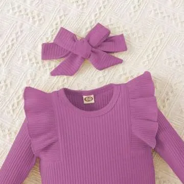 Bekarsy Baby Girl Fall Outfit - Cute 3 Piece Set