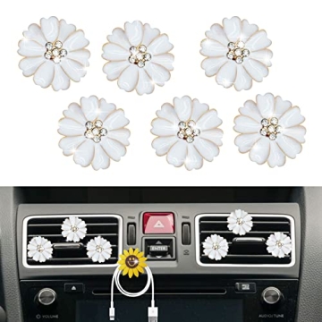 Daisy Air Vent Clips Cute Flower Car Air Fresheners