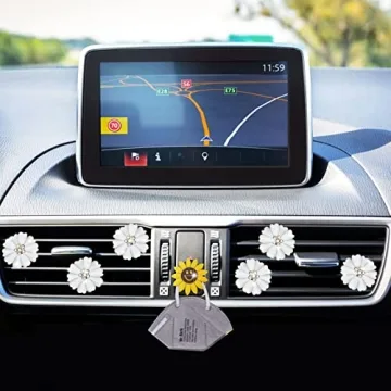 Daisy Air Vent Clips Cute Flower Car Air Fresheners
