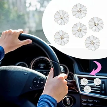 Daisy Air Vent Clips Cute Flower Car Air Fresheners