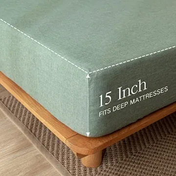 TIPTOE BEAR King Size Fitted Sheet - 100% Washed Cotton