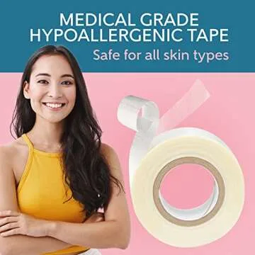 Double Sided Tape for Clothes, Extra Strength All Day Adhesive Clothing Tape, Versatile Fashion Tape for Fabric, Dress, Cloth, Hemming, No Residue, Gentle on Skin & Body, Transparent Tape.